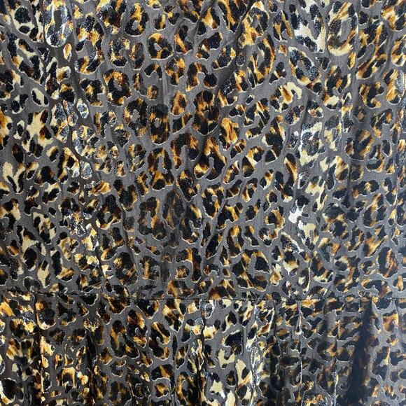 Urban Outfitters MINKPINK Velour Leopard Animal Print Skater Mini Dress Sz S - Picture 4 of 5
